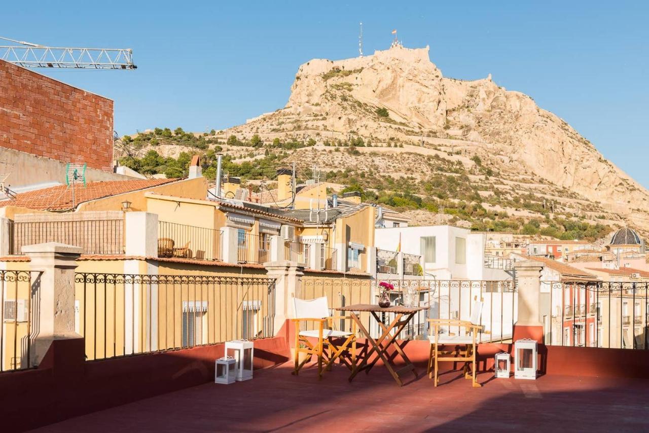 Alc - Stylish Studio With Fantastic Terrace, Old Town Alicante Luaran gambar
